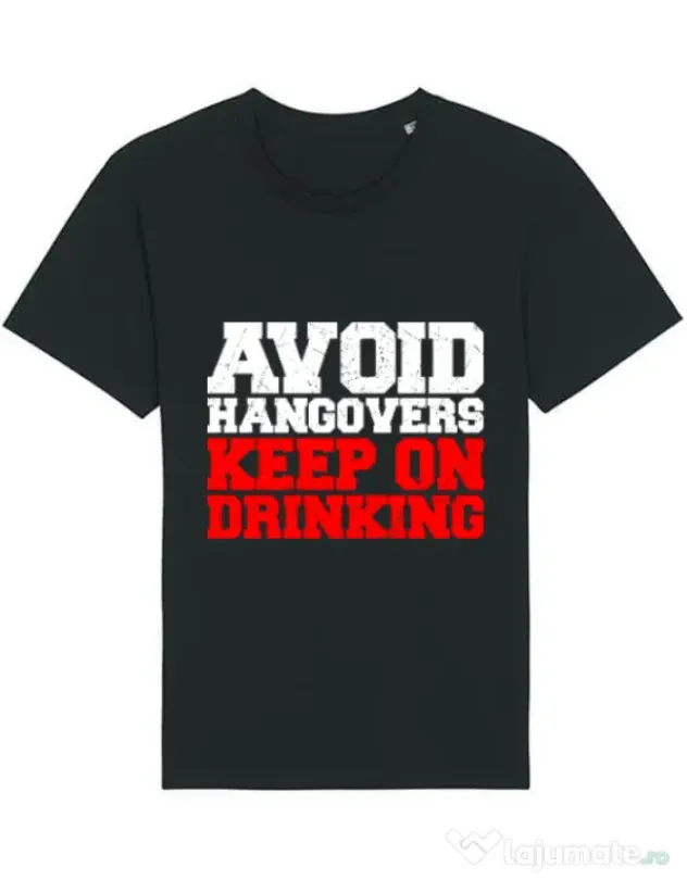 Tricou STANLEY STELLA barbat Avoid hangovers Negru