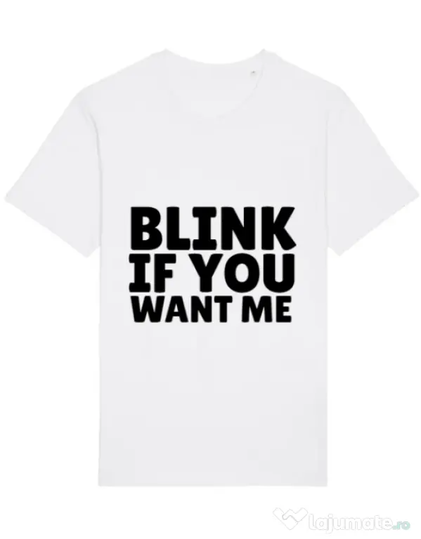 Tricou STANLEY STELLA barbat Blink if you want me Alb