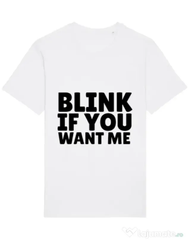 Tricou STANLEY STELLA barbat Blink if you want me Alb