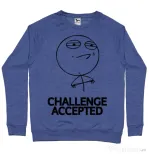 Bluza ADLER barbat Challenge Accepted Albastru melanj