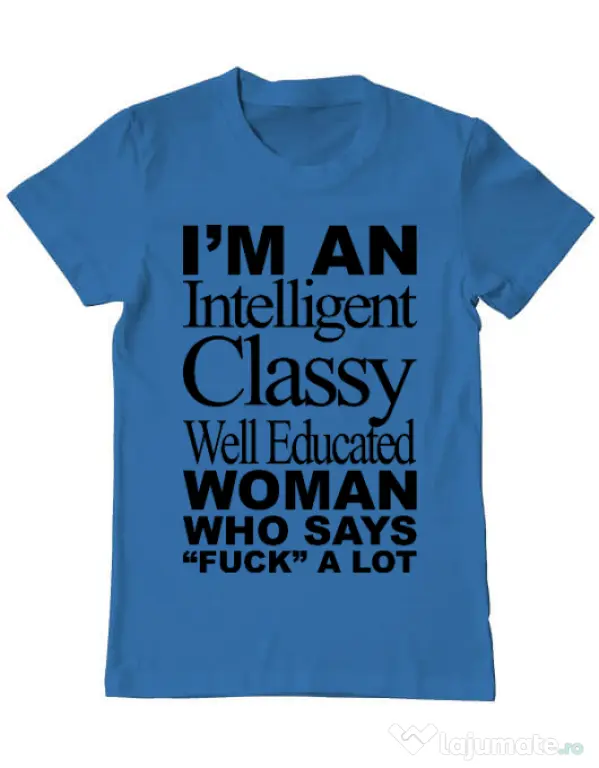 Tricou ADLER barbat Classy Woman Albastru azuriu