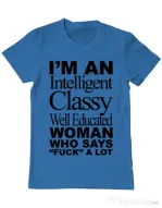 Tricou ADLER barbat Classy Woman Albastru azuriu