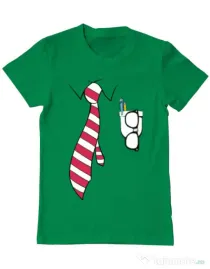 Tricou ADLER barbat Cool nerd Verde mediu
