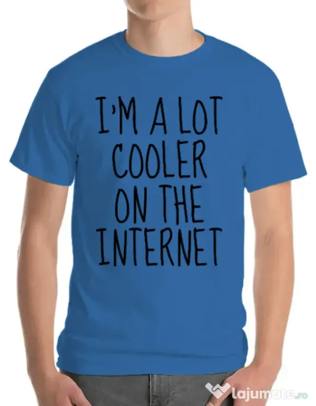 Tricou ADLER barbat Cooler on the internet Albastru azuriu