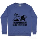 Bluza ADLER barbat Don't steal Albastru melanj