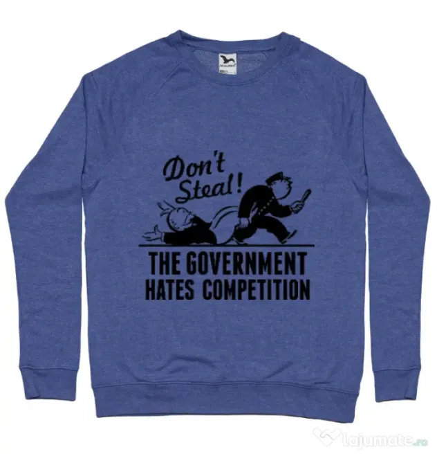 Bluza ADLER barbat Don't steal Albastru melanj