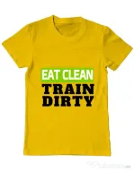 Tricou ADLER barbat Eat clean Galben