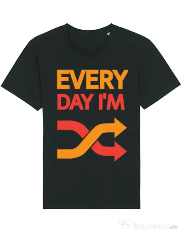 Tricou STANLEY STELLA barbat Every day i'm shuffling Negru