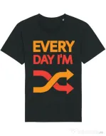 Tricou STANLEY STELLA barbat Every day i'm shuffling Negru