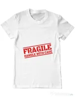 Tricou ADLER barbat Fragile Alb