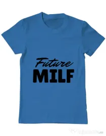 Tricou ADLER barbat Future Milf Albastru azuriu