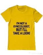 Tricou ADLER barbat Gynecologist Galben