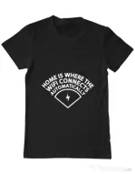 Tricou ADLER barbat Home wifi Negru