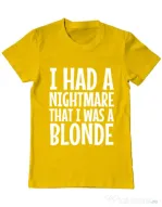 Tricou ADLER barbat I had a nightmare Blonde Galben