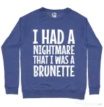Bluza ADLER barbat I had a nightmare Brunette Albastru melanj