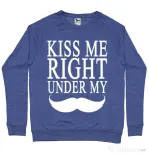 Bluza ADLER barbat Kiss me right under Albastru melanj