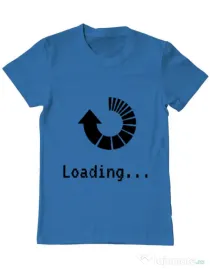 Tricou ADLER barbat Loading Albastru azuriu