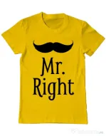 Tricou ADLER barbat Mr. right Galben