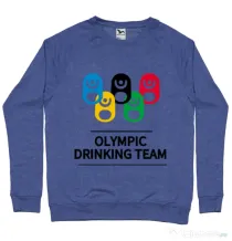 Bluza ADLER barbat Olympic drinking team Albastru melanj
