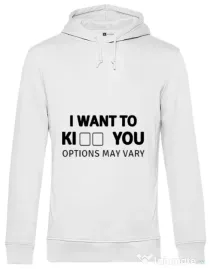 Hoodie barbat cu gluga Options may vary Alb