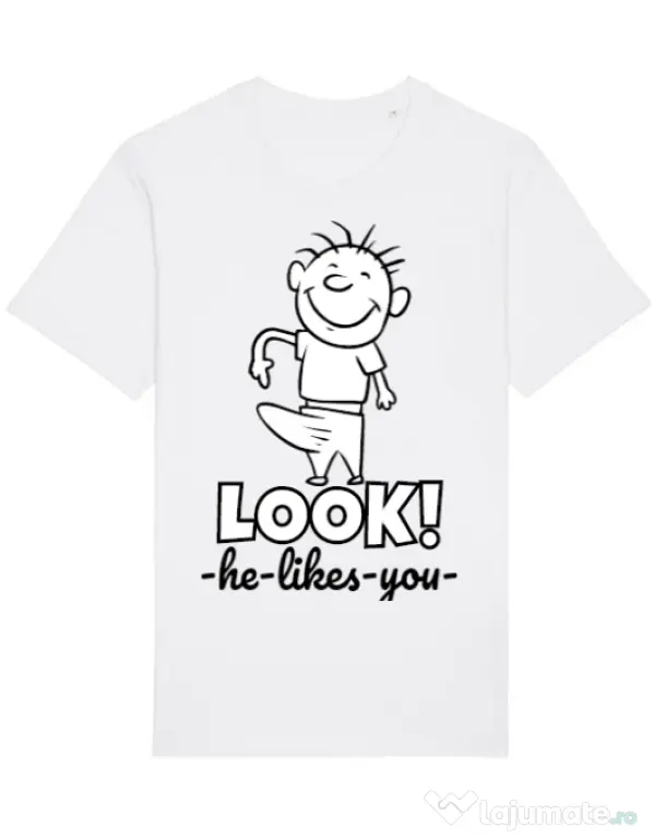 Tricou STANLEY STELLA barbat He likes you Alb