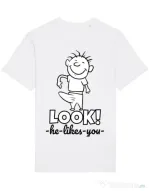Tricou STANLEY STELLA barbat He likes you Alb