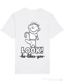 Tricou STANLEY STELLA barbat He likes you Alb