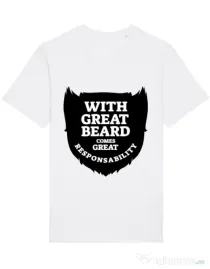 Tricou STANLEY STELLA barbat The great beard Alb
