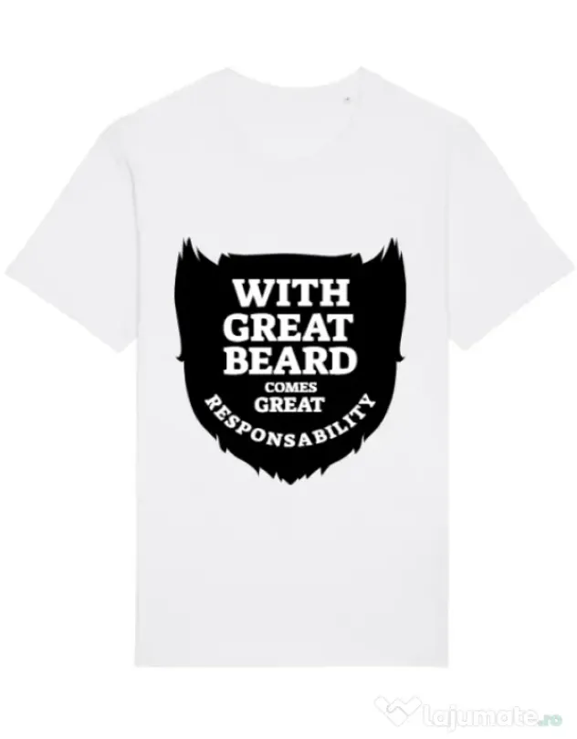Tricou STANLEY STELLA barbat The great beard Alb