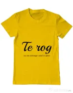 Tricou ADLER barbat Nu ma intrerupe Galben