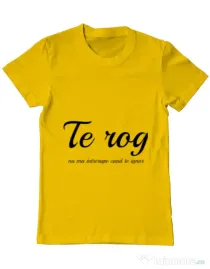 Tricou ADLER barbat Nu ma intrerupe Galben
