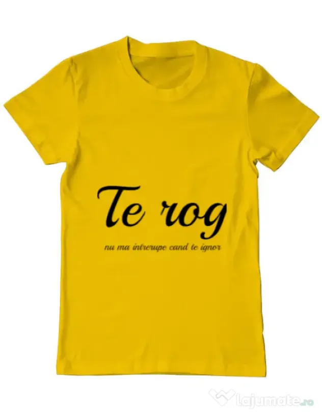 Tricou ADLER barbat Nu ma intrerupe Galben