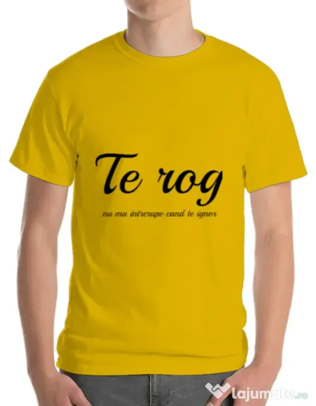 Tricou ADLER barbat Nu ma intrerupe Galben