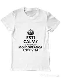 Tricou ADLER barbat Moldoveanca potrivita Alb
