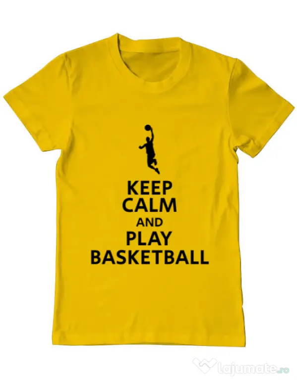 Tricou ADLER barbat Play basketball Galben