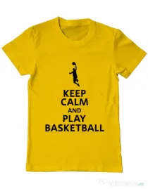 Tricou ADLER barbat Play basketball Galben