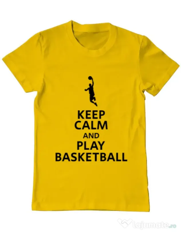Tricou ADLER barbat Play basketball Galben