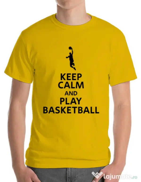 Tricou ADLER barbat Play basketball Galben