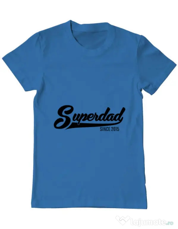 Tricou ADLER barbat Superdad Albastru azuriu