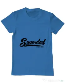 Tricou ADLER barbat Superdad Albastru azuriu