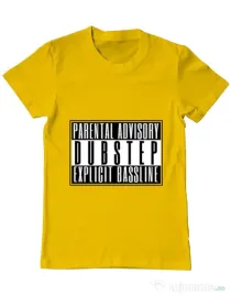Tricou ADLER barbat Explicit bassline Galben