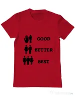 Tricou ADLER barbat Good better best Rosu