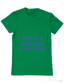 Tricou ADLER barbat How do I block you Verde mediu