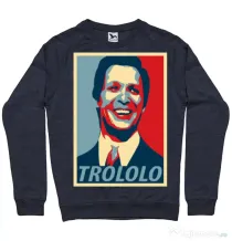 Bluza ADLER barbat Trololo Denim inchis