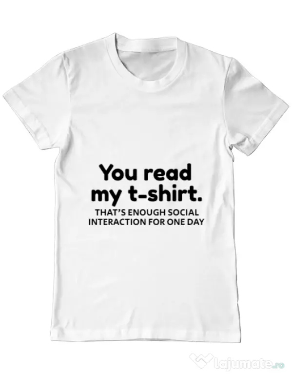 Tricou ADLER barbat You read my t-shirt Alb