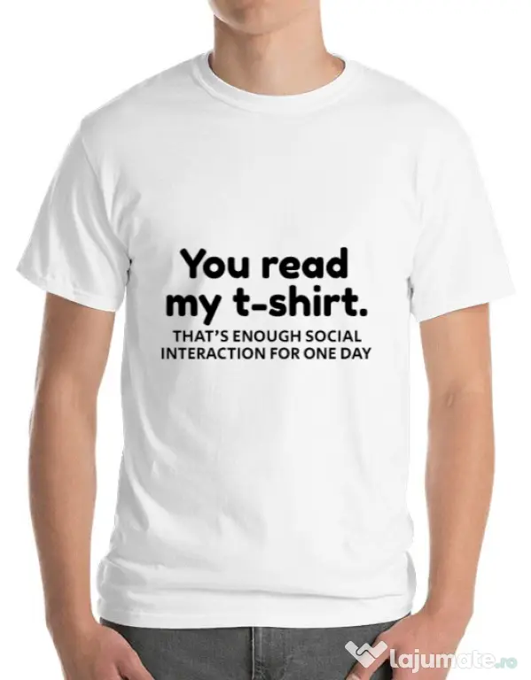 Tricou ADLER barbat You read my t-shirt Alb