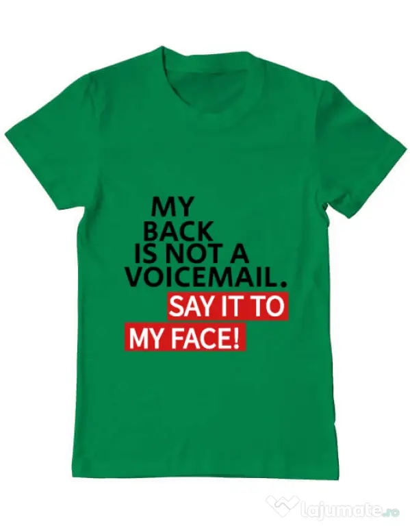 Tricou ADLER barbat Say it to my face Verde mediu