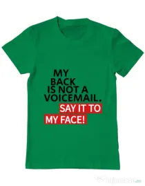 Tricou ADLER barbat Say it to my face Verde mediu