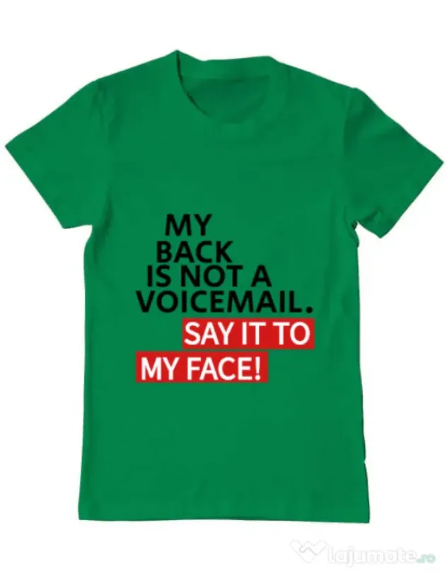 Tricou ADLER barbat Say it to my face Verde mediu