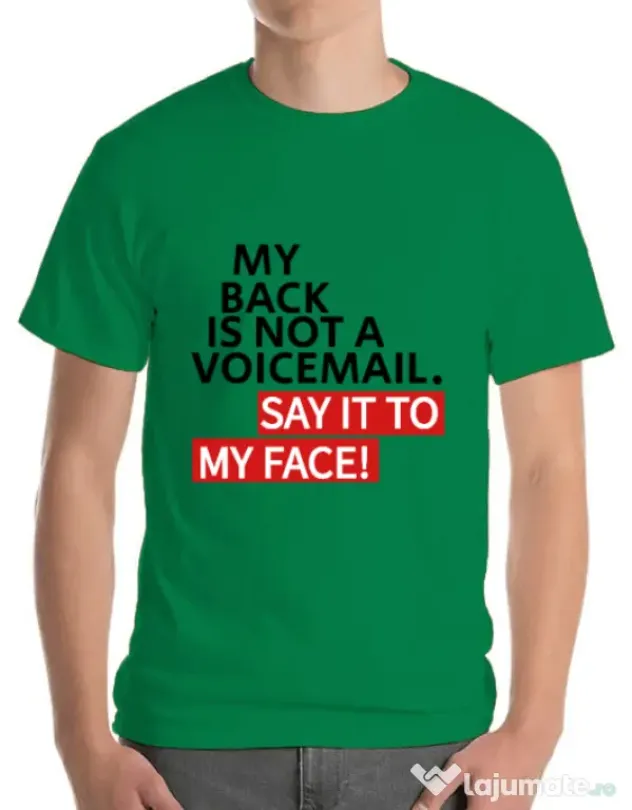 Tricou ADLER barbat Say it to my face Verde mediu